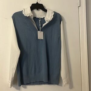 Siano Milano NWT Sweater/Shirt One Piece top Regular L